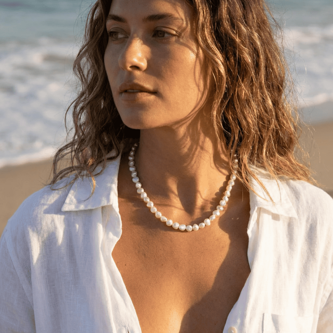 Shell Bay Pearl Necklace