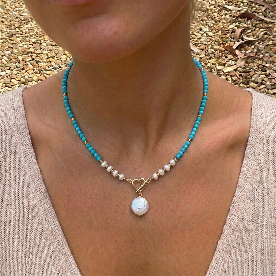 Isla Beaded Pearl Necklace