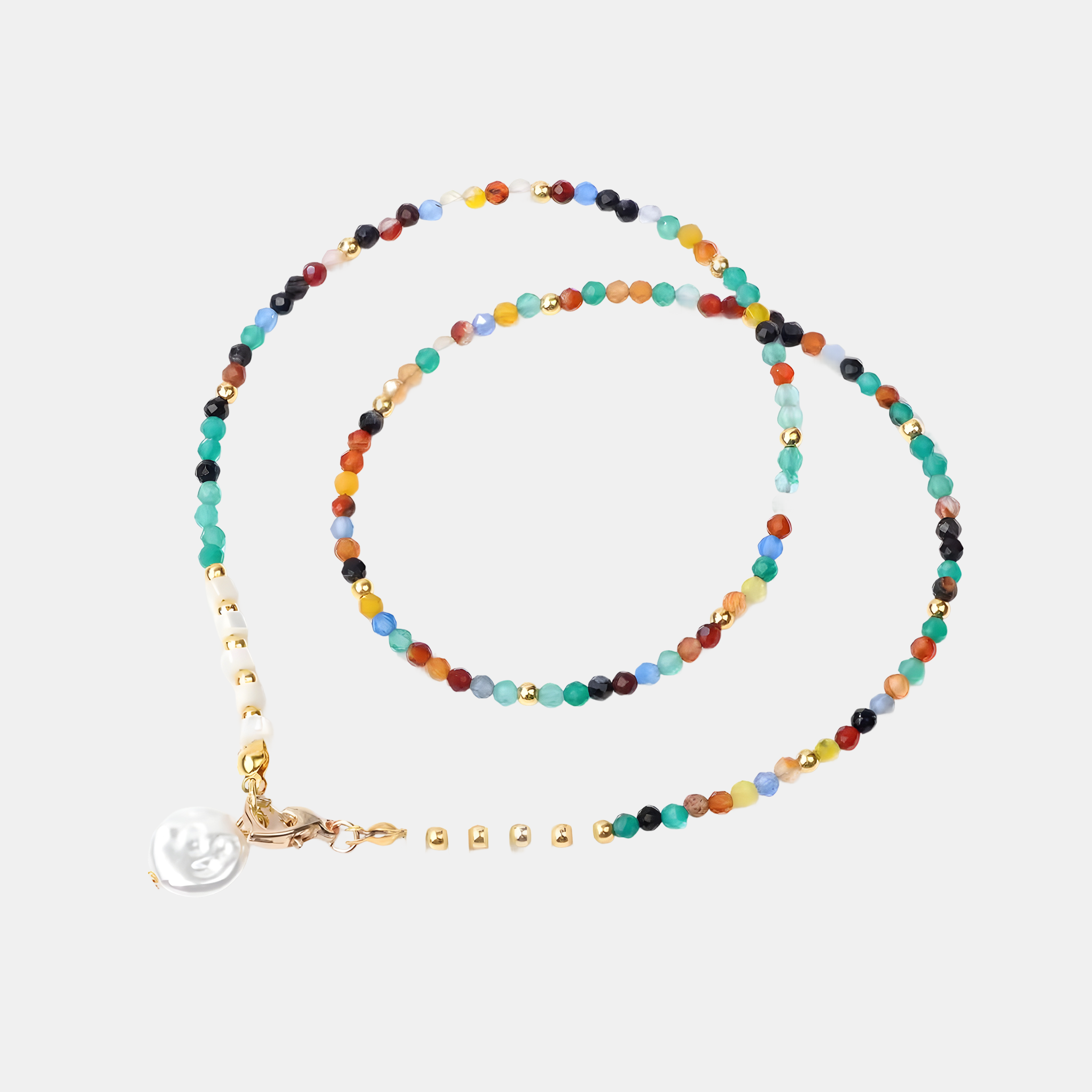 Isla Beaded Pearl Necklace
