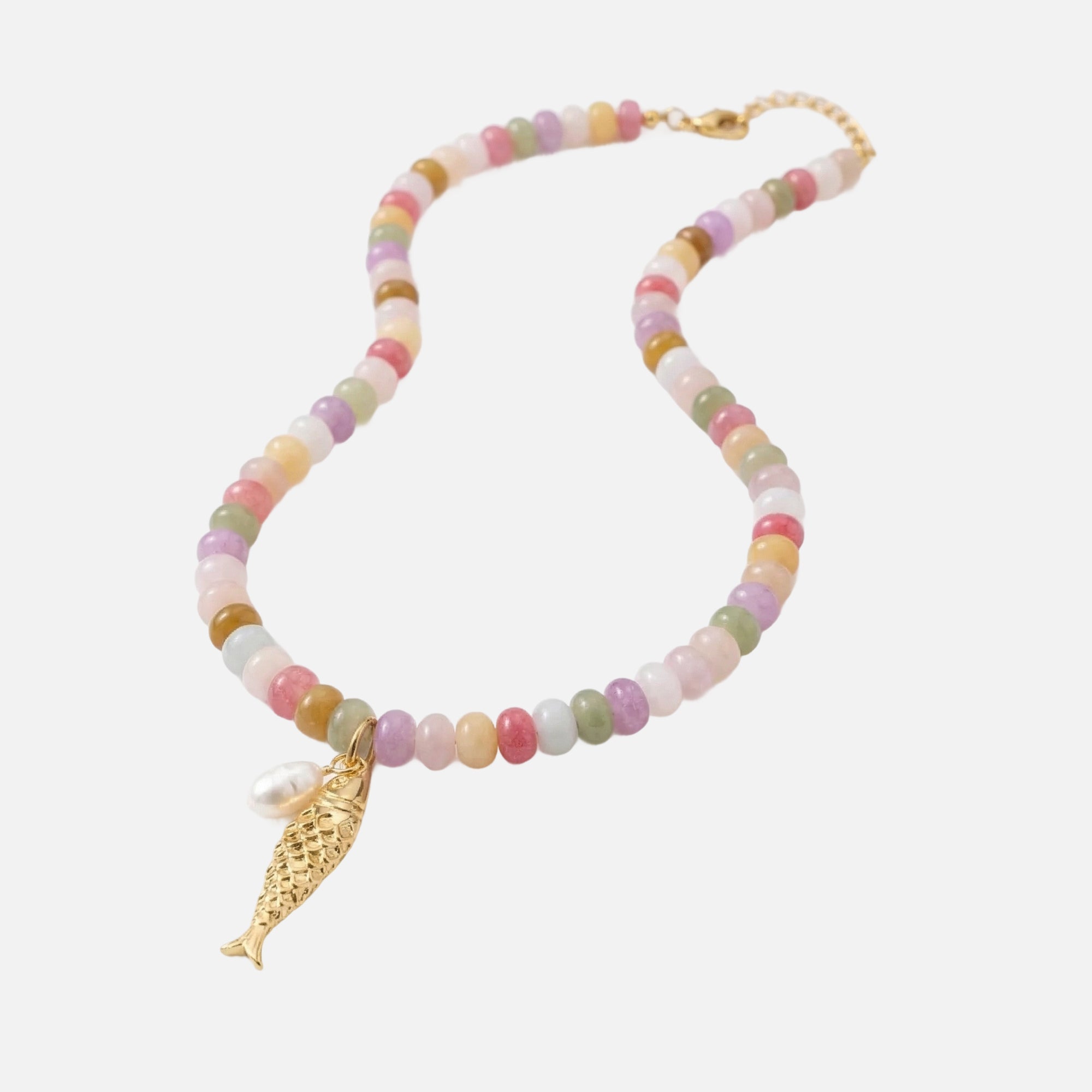 Candy Bead Fish Necklace