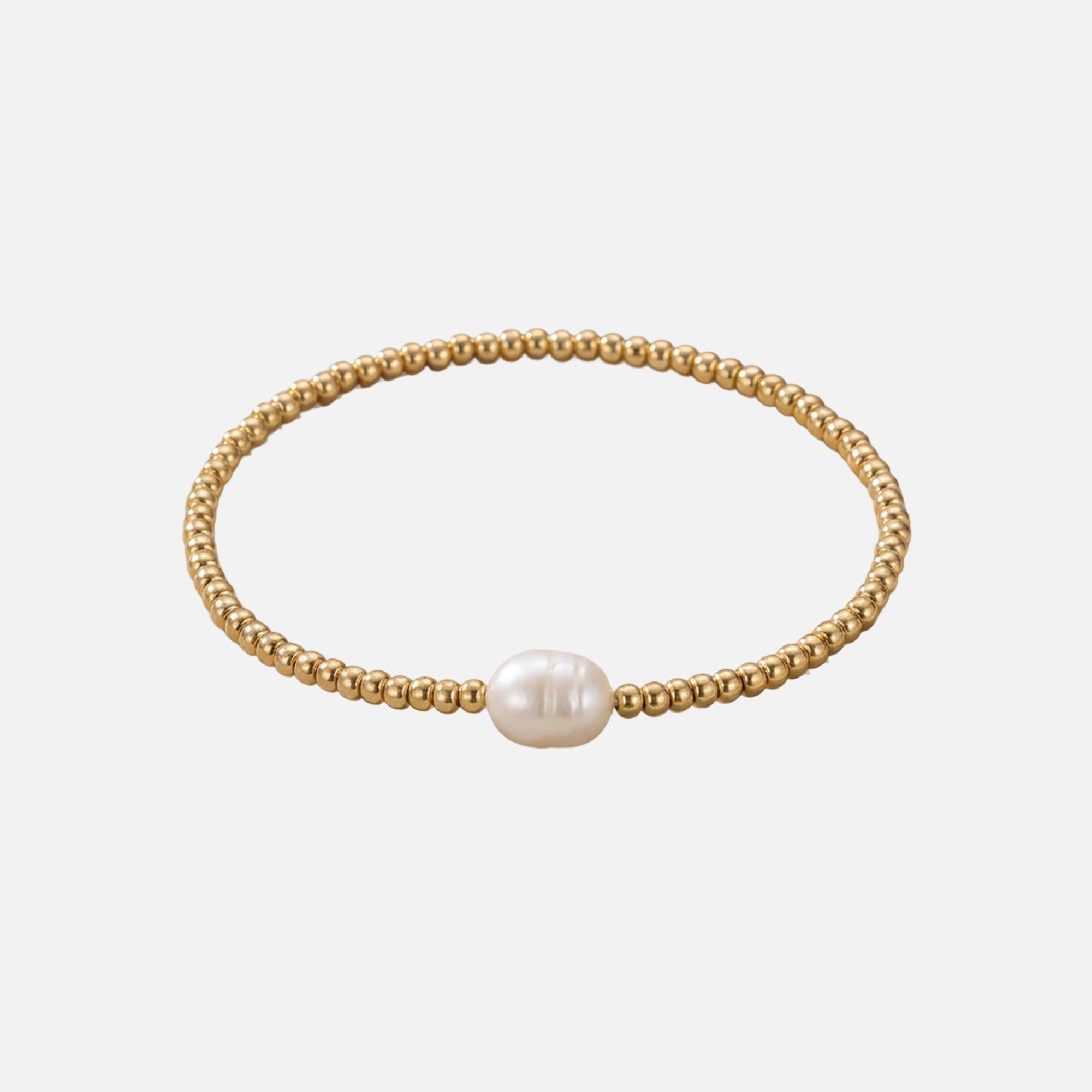 Gold Pearl Bracelet