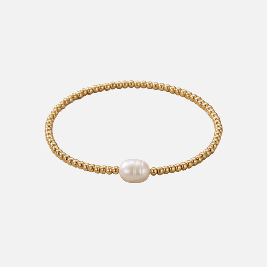 Gold Pearl Bracelet