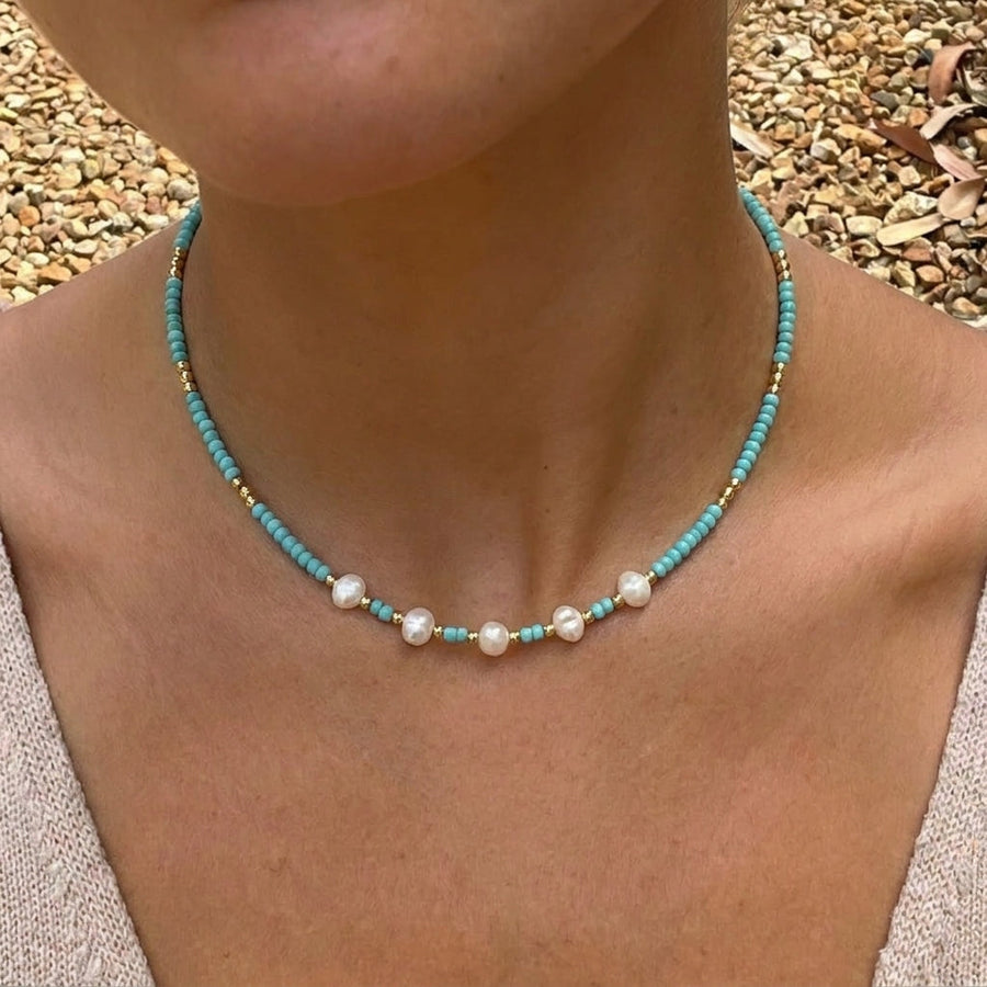 Pearl Turquoise Necklace