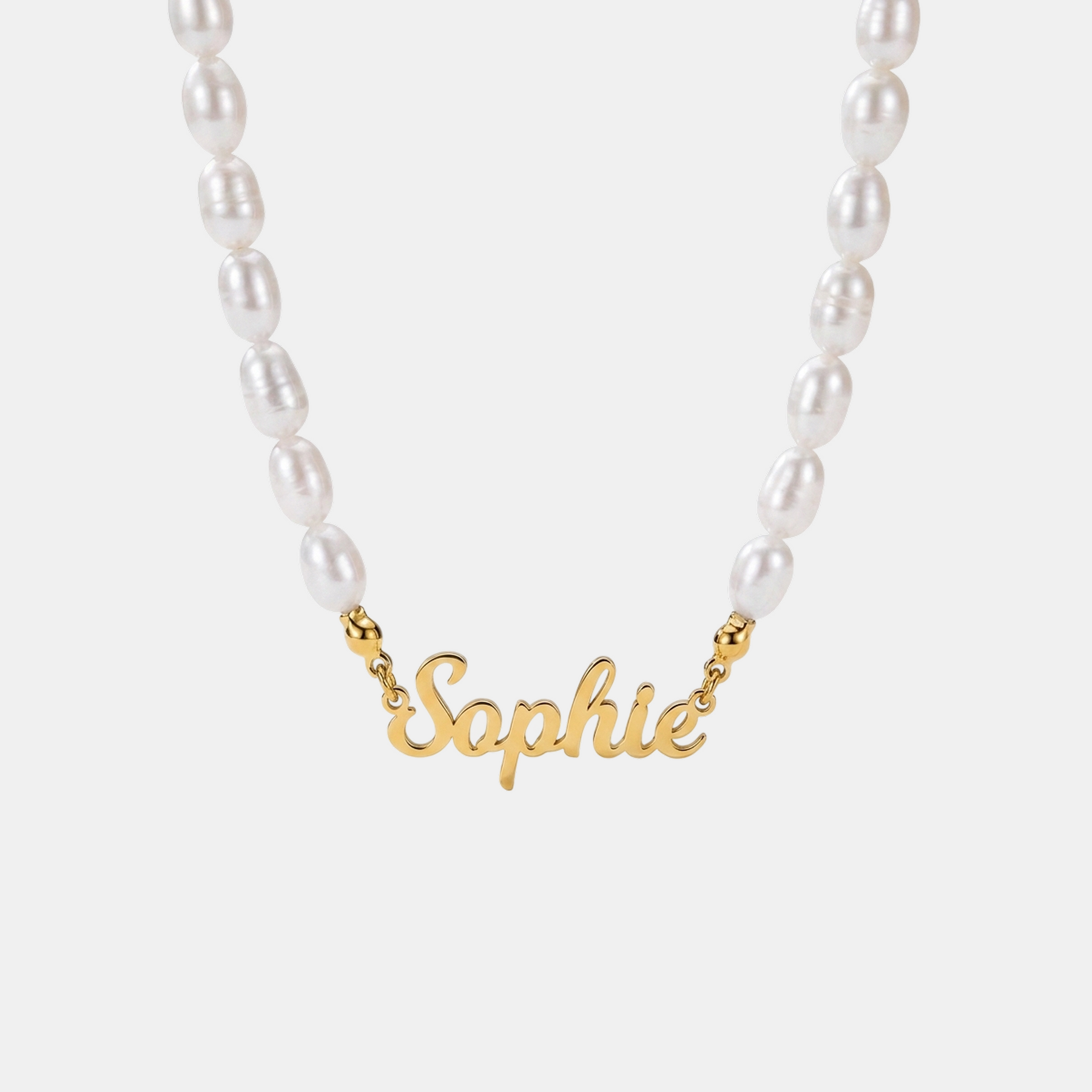 Name Pearl Bead Necklace