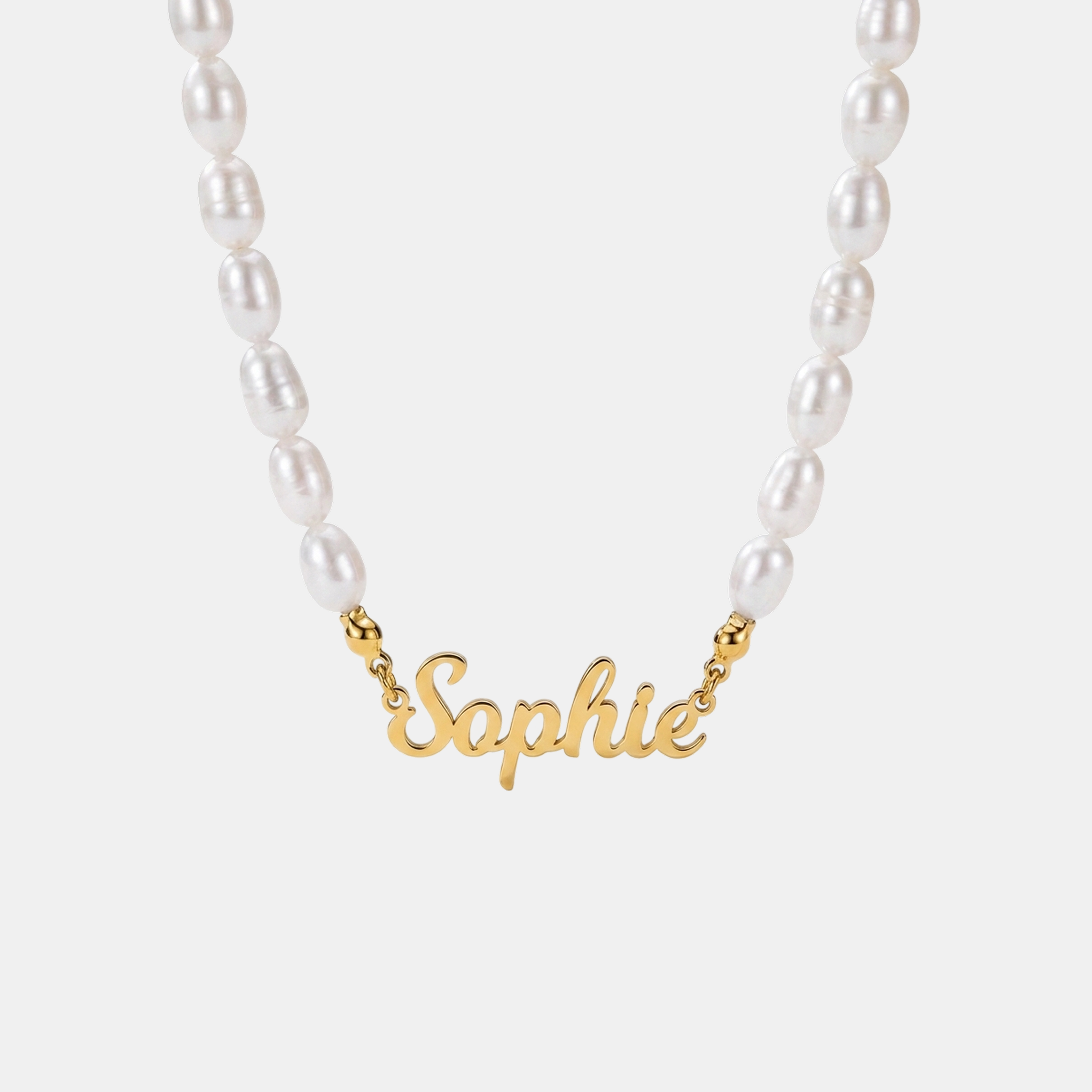 Name Pearl Bead Necklace
