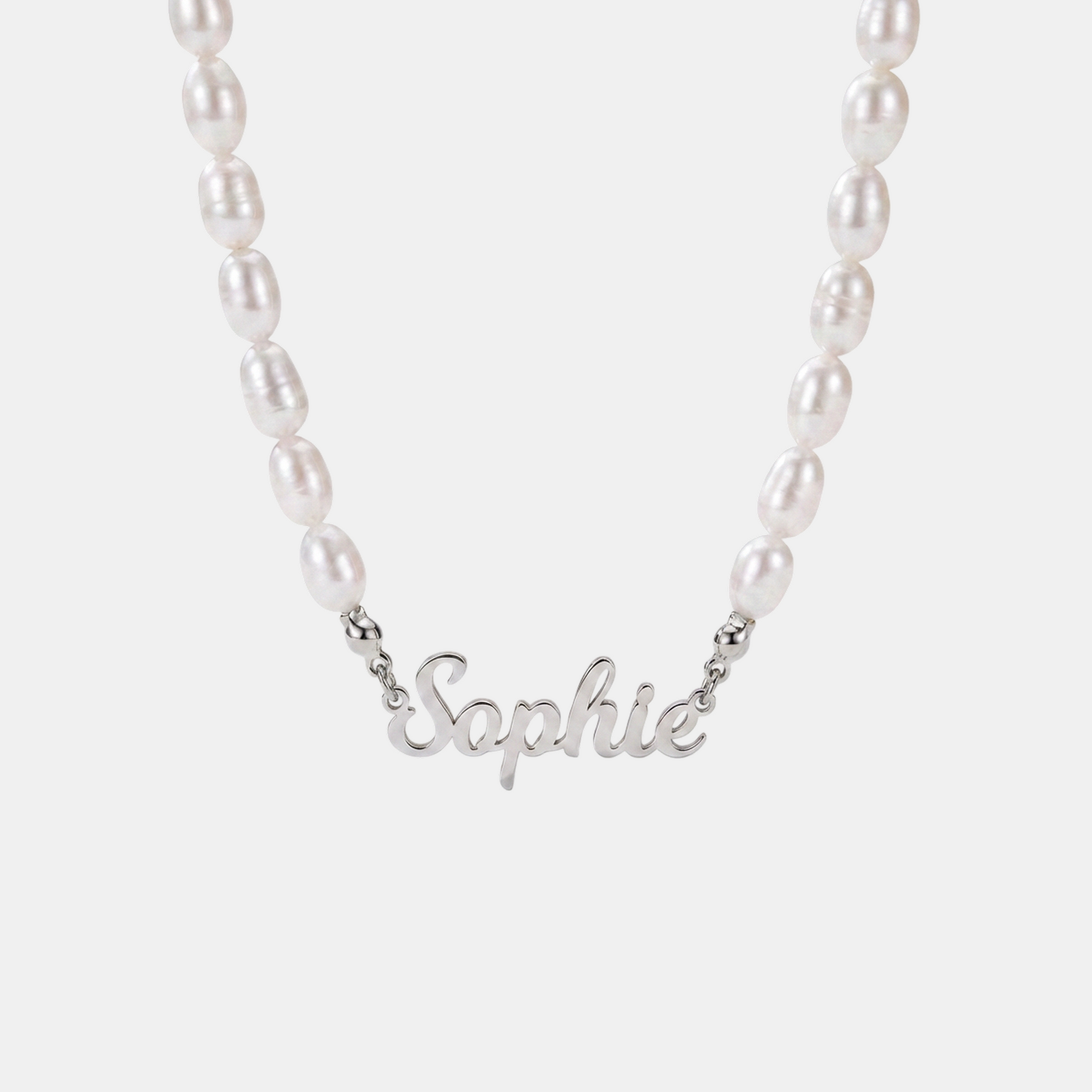 Name Pearl Bead Necklace