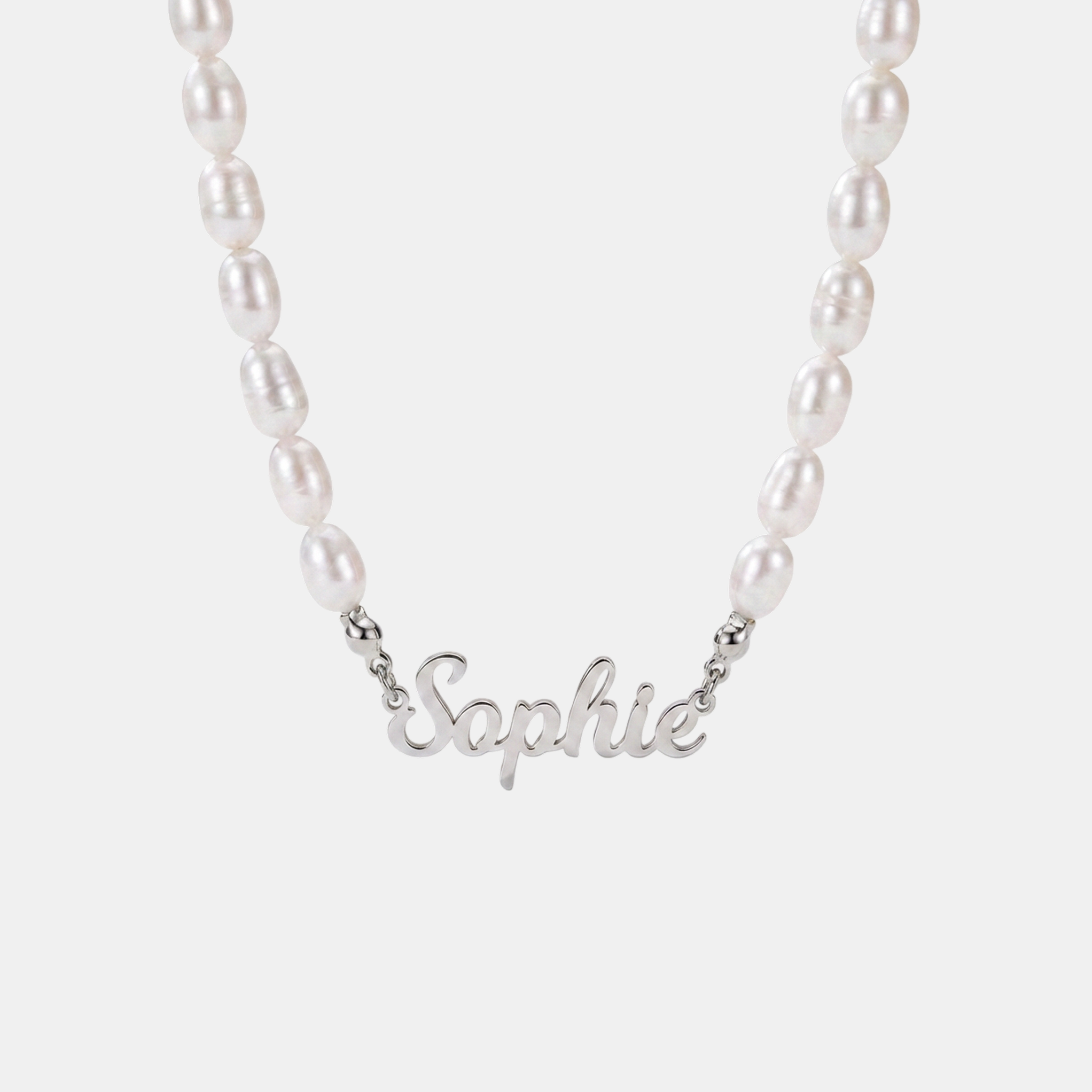 Name Pearl Bead Necklace