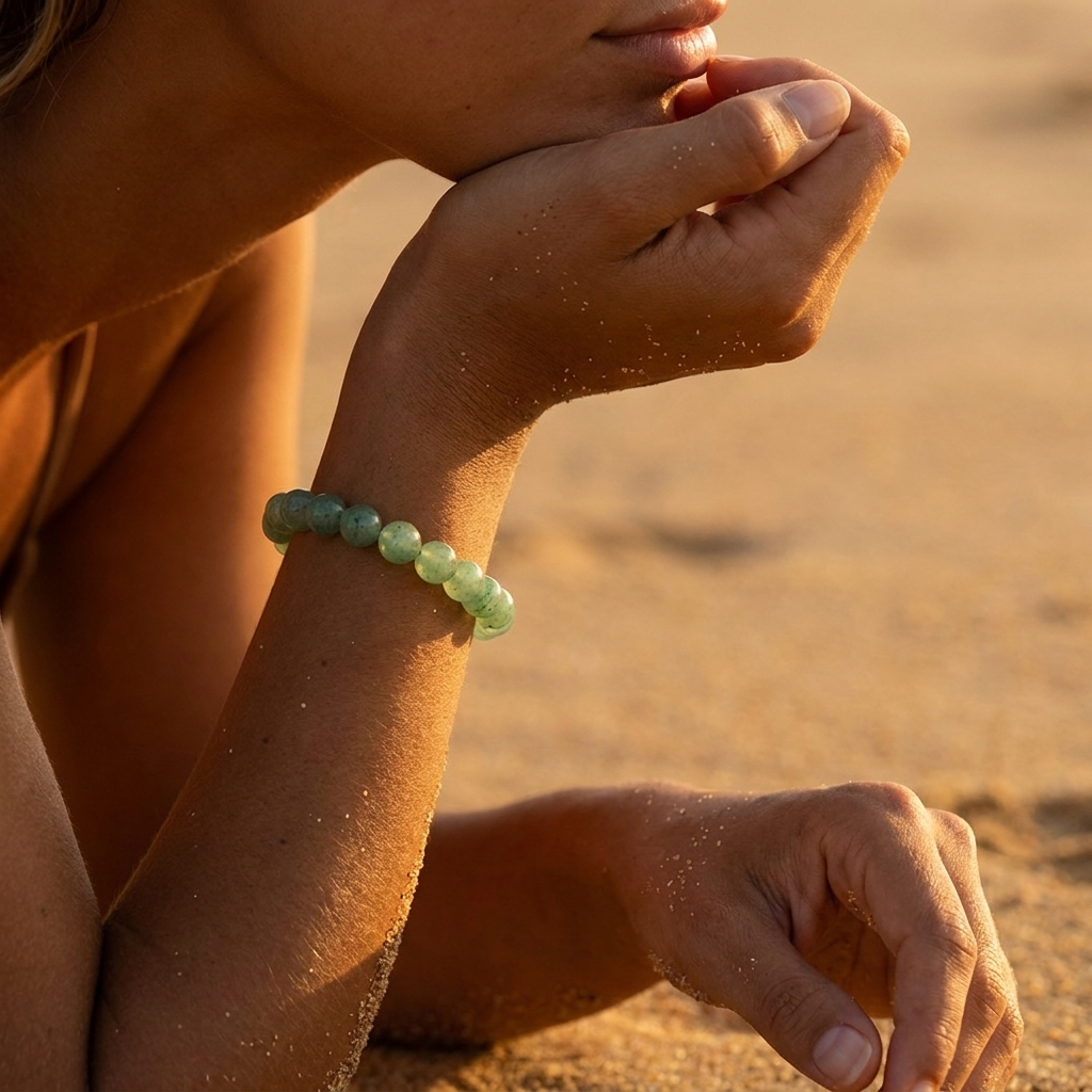 Natural Stone Bead Bracelet
