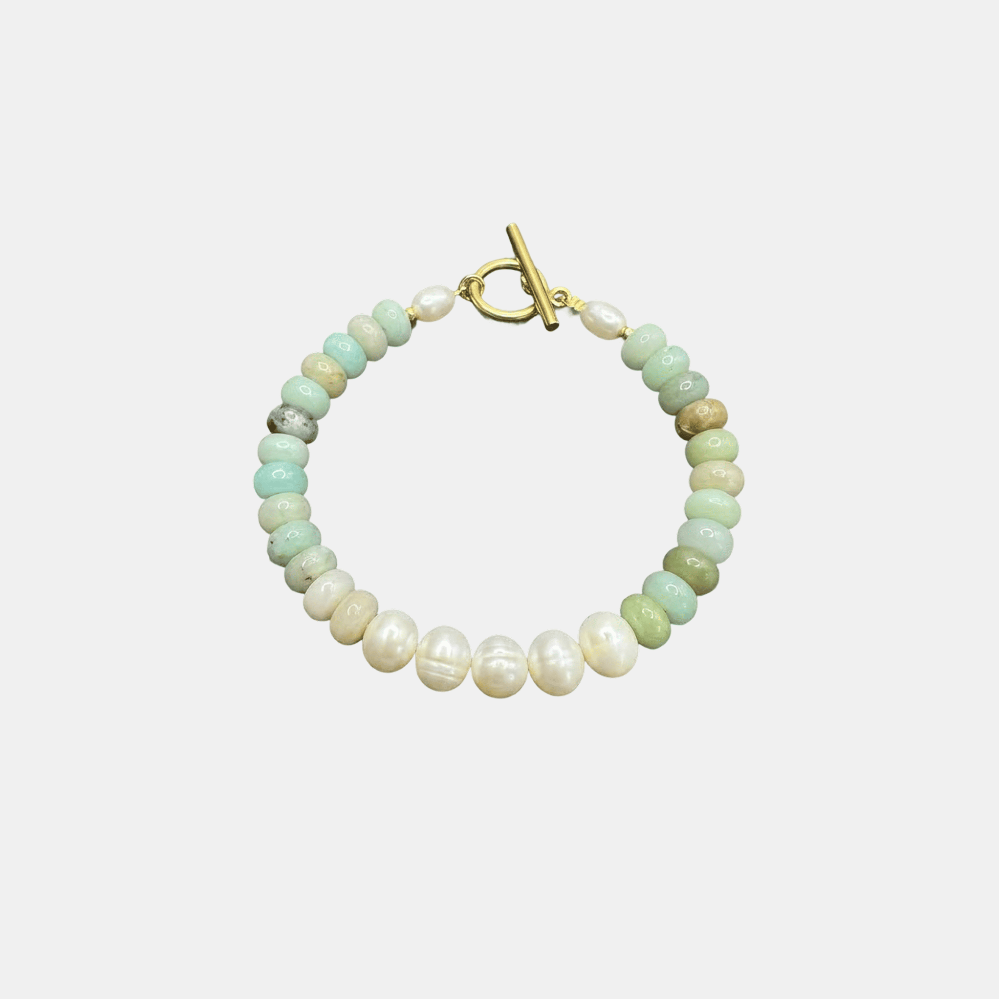 Pearl Center Turquoise Bracelet