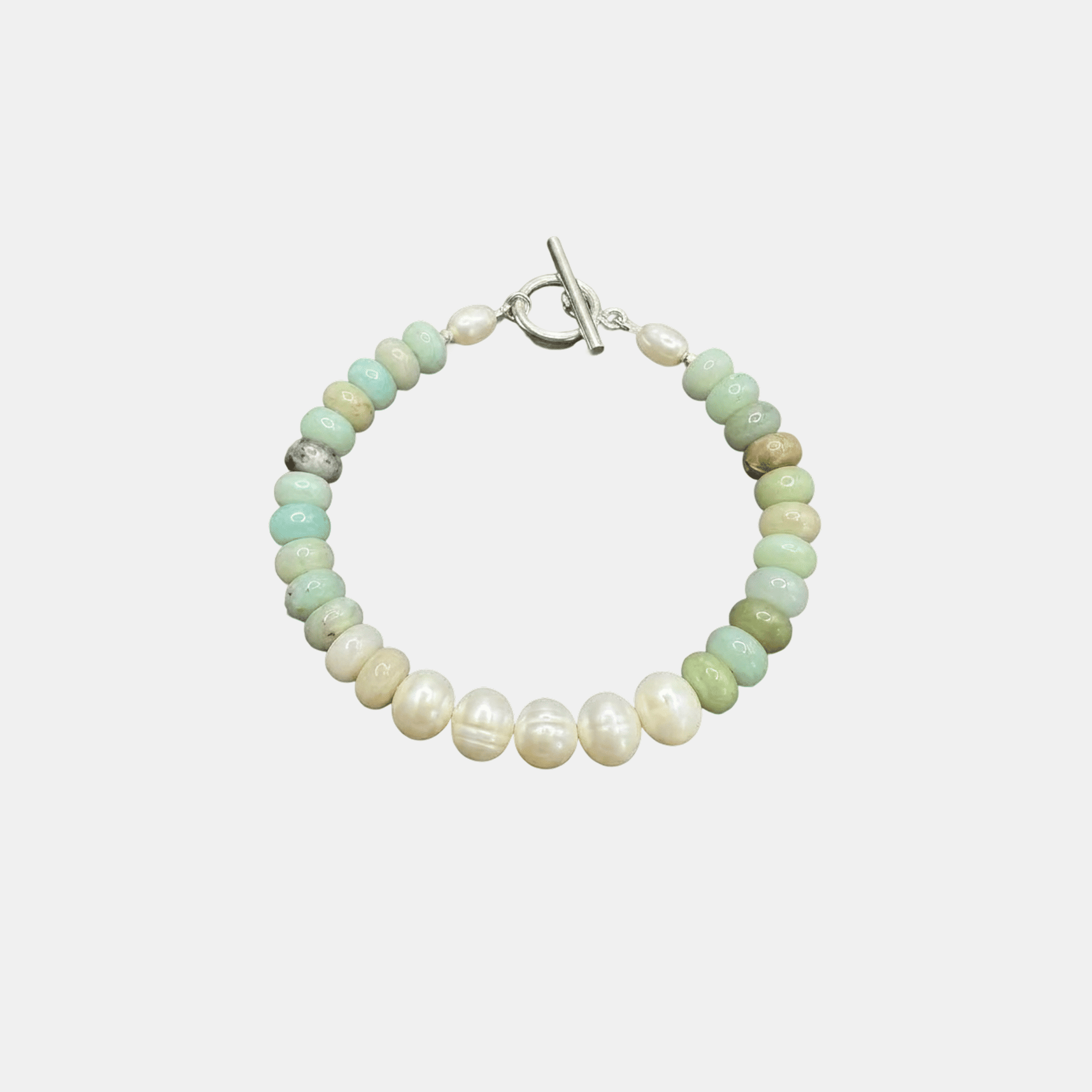 Pearl Center Turquoise Bracelet