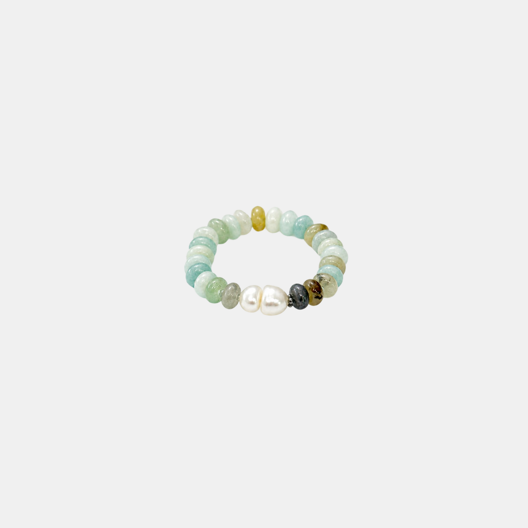 Turquoise Bead Pearl Ring