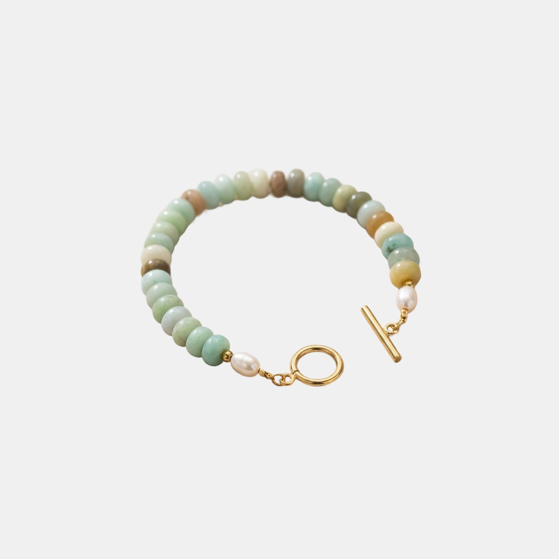 Turquoise Bead Toggle Bracelet