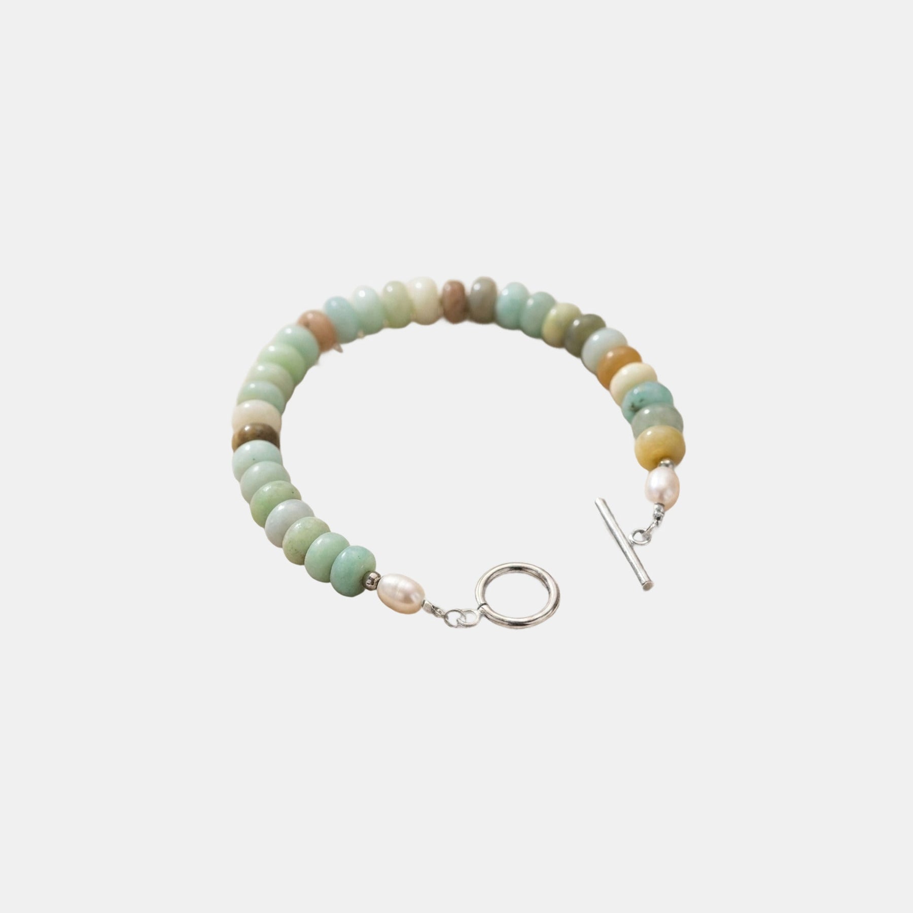 Turquoise Bead Toggle Bracelet