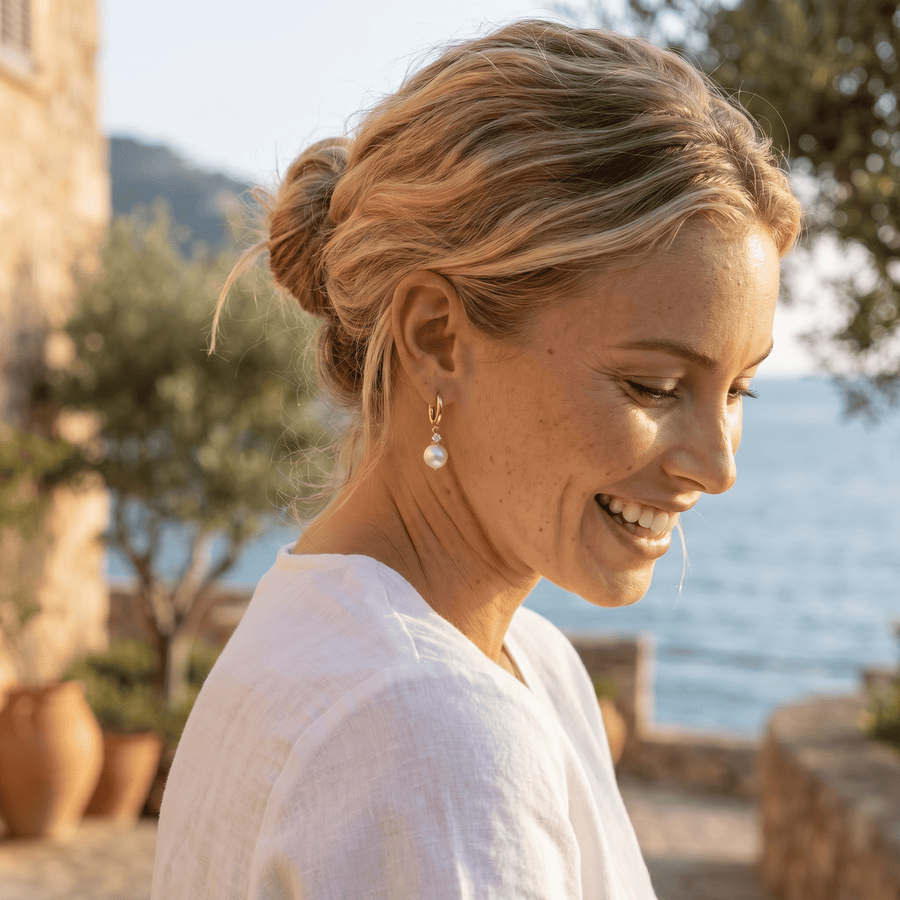 Ayla Pearl Earrings