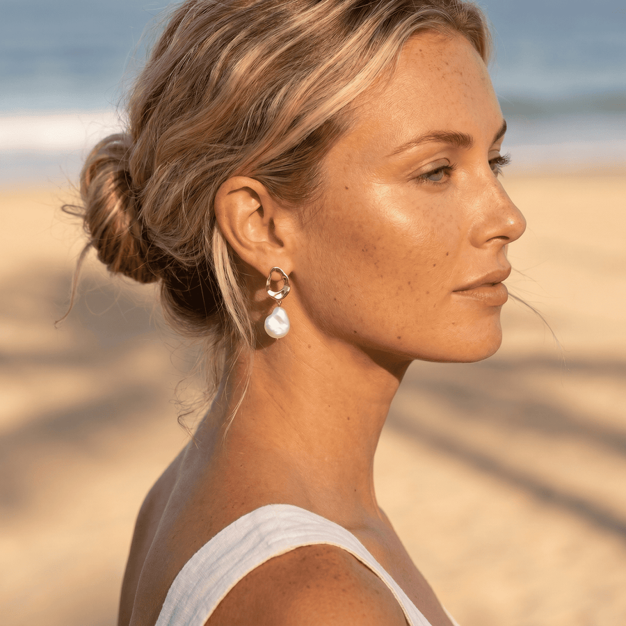 Coastal Pearl Earrings