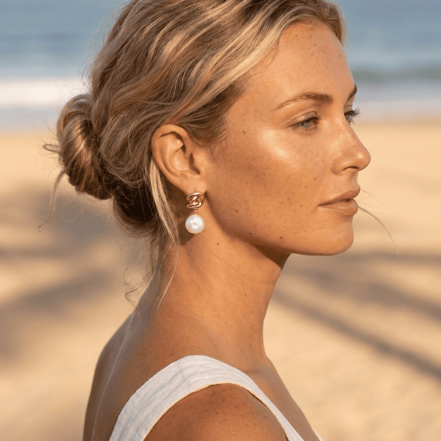 Pearl Knot Earrings