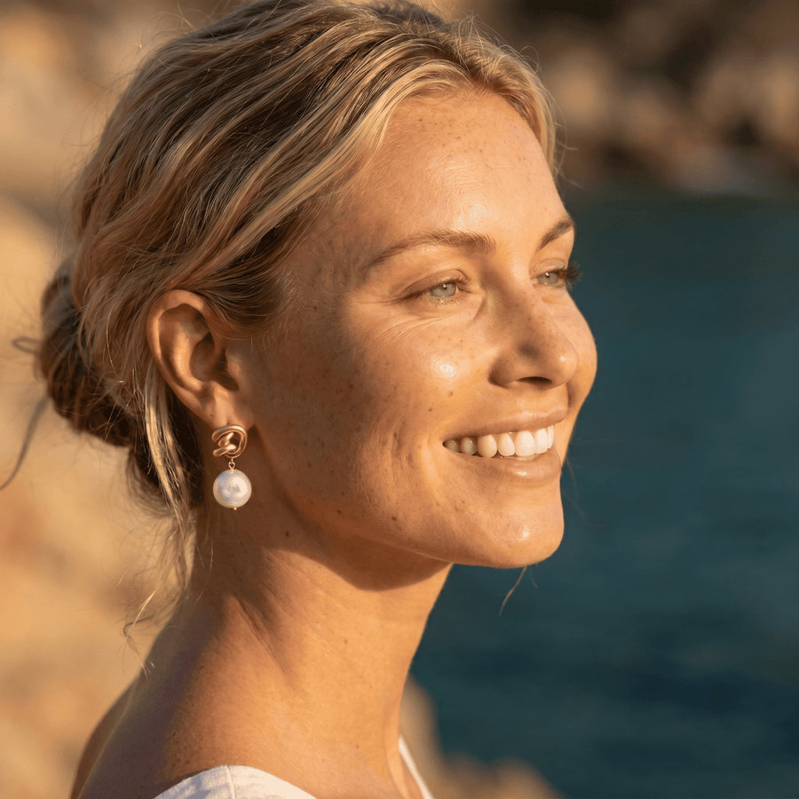 Pearl Knot Earrings